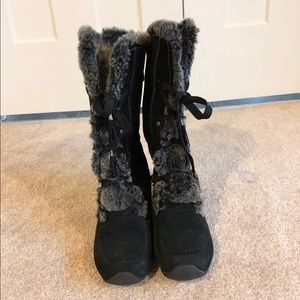London Fog Faux Fur Boots